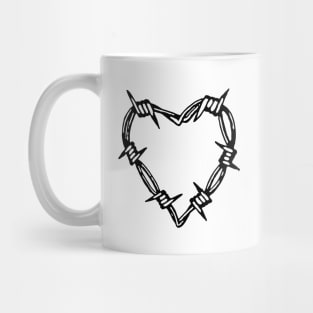 Black Metal Heart Tattoo Design Mug